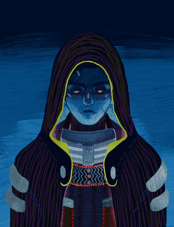 Higgs gif done with Rebelle