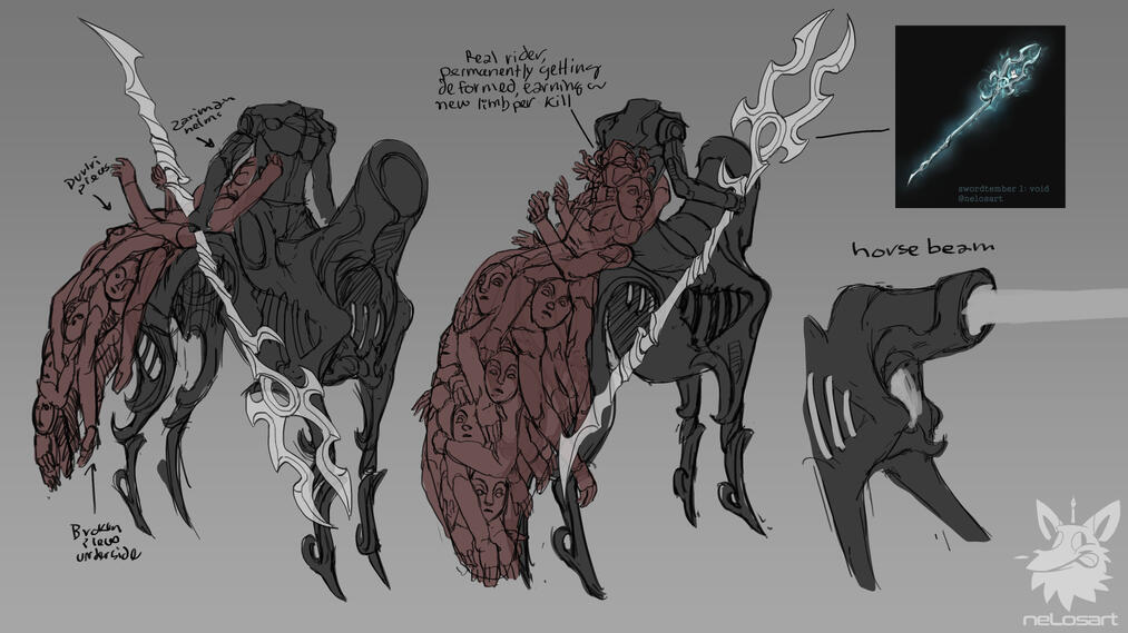 Some sort of void monster, a nightmare built on guilt, that follows drifter in the most desolated nights