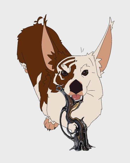 Corgi with Laetum, it was meant to say something mean but better to let people insert whatever they want