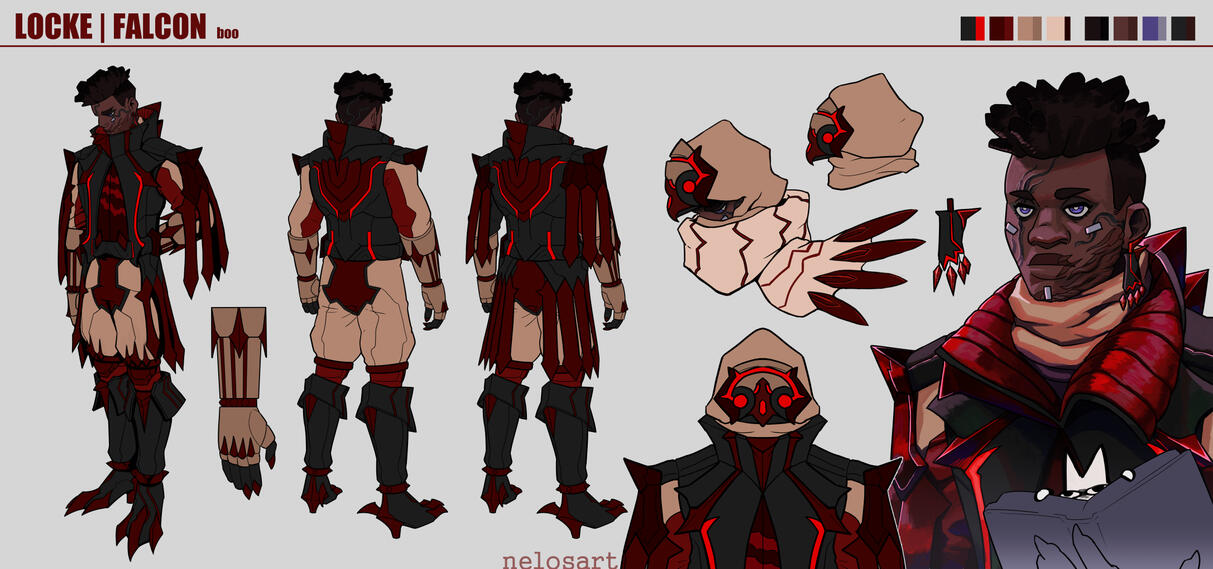 Locke, old design of an operator OC