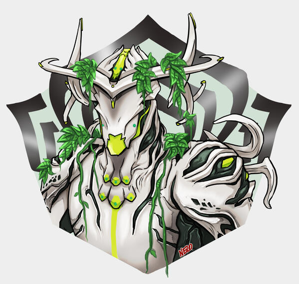 Maybe, probably, my first warframe fanart, I used oberon a lot.
